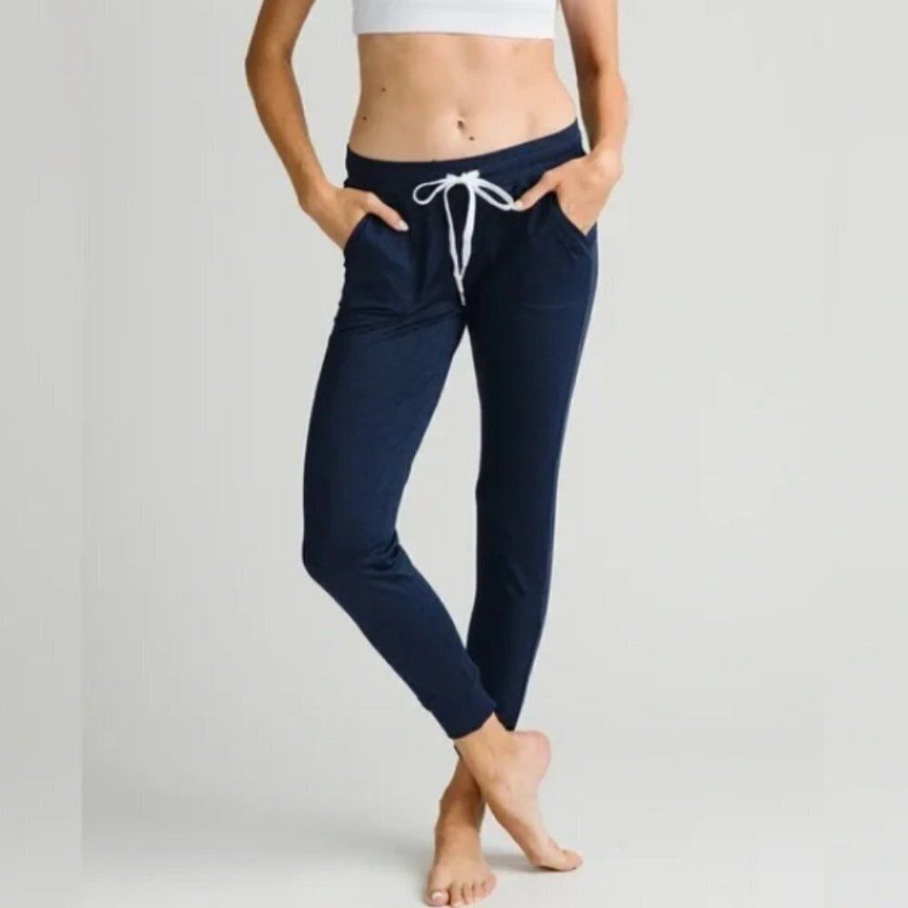 ZYIA Active Cozy Jogger Pants Athleisure Yoga Leggings Navy Blue Sz XXXL NWT